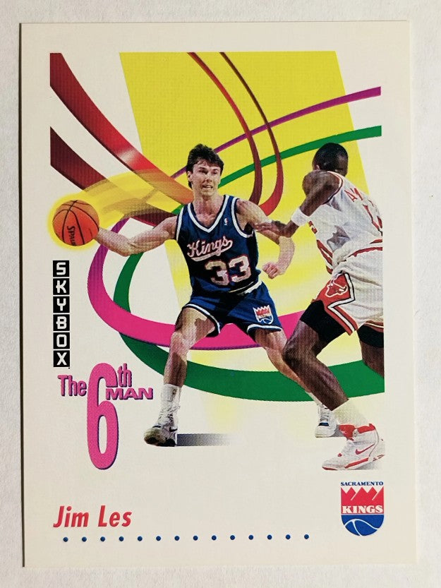 1991-92 SkyBox #454 Jim Les SM