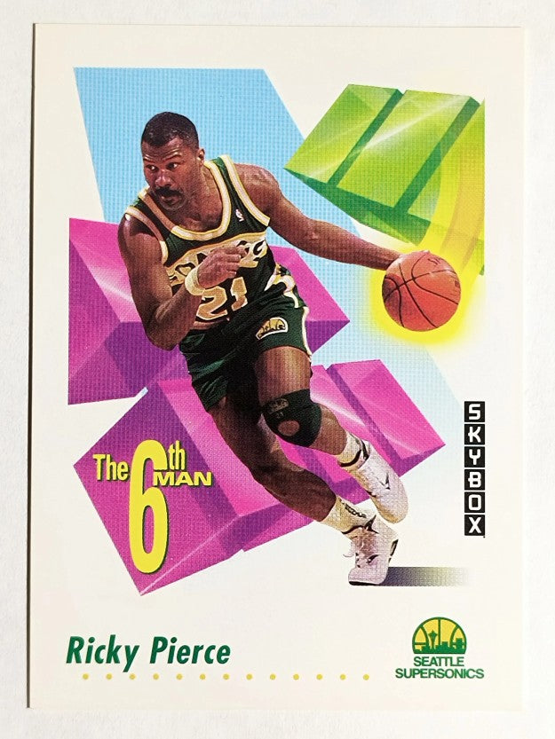 1991-92 SkyBox #456 Ricky Pierce SM