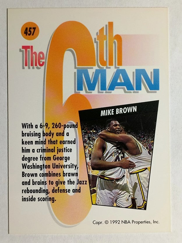 1991-92 SkyBox #457 Mike Brown SM