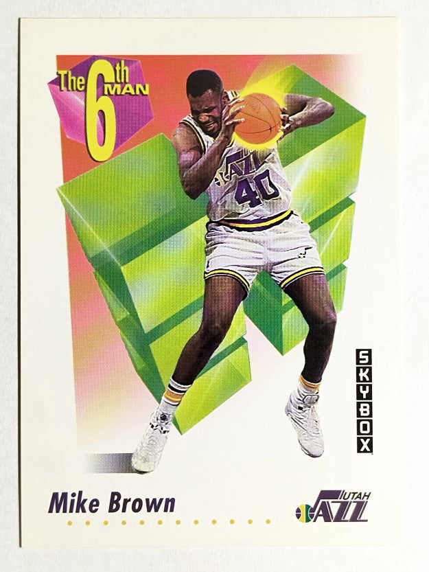 1991-92 SkyBox #457 Mike Brown SM
