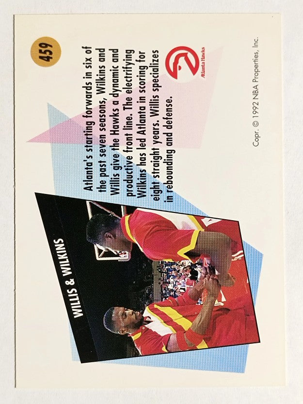 1991-92 SkyBox #459 Dominique Wilkins/Kevin Willis TW