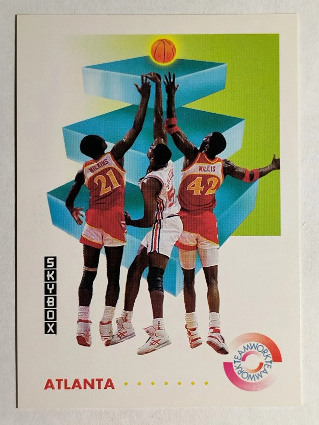 1991-92 SkyBox #459 Dominique Wilkins/Kevin Willis TW