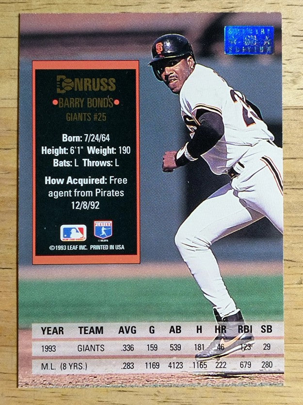 1994 Donruss Special Edition #69 Barry Bonds