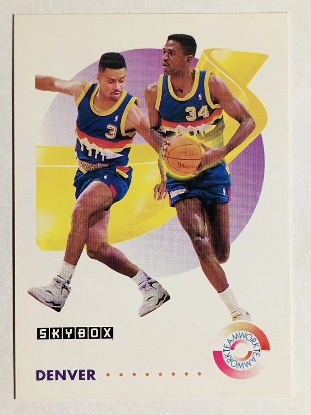 1991-92 SkyBox #465 Reggie Williams/Chris Jackson TW