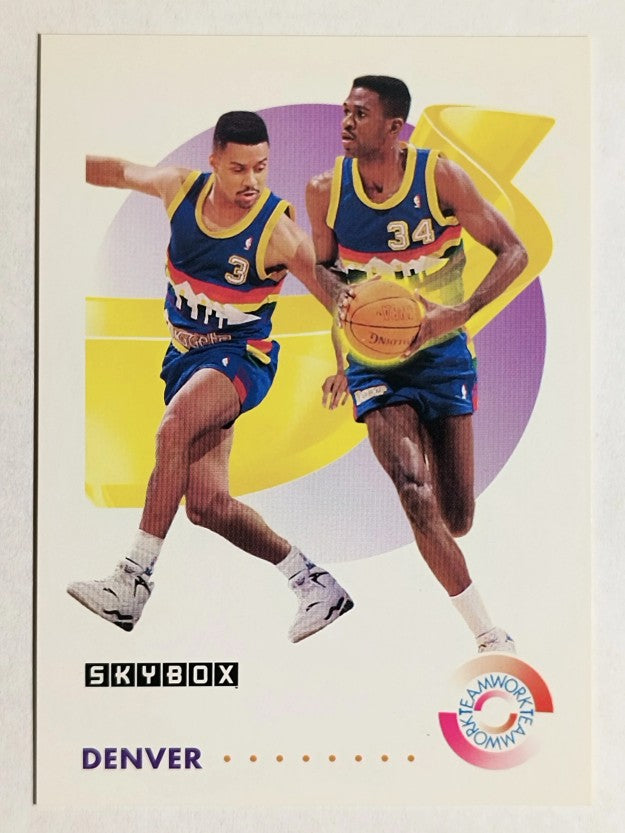 1991-92 SkyBox #465 Reggie Williams/Chris Jackson TW