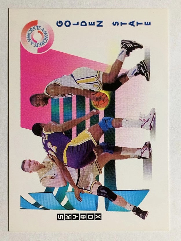 1991-92 SkyBox #467 Tim Hardaway/Chris Mullin TW