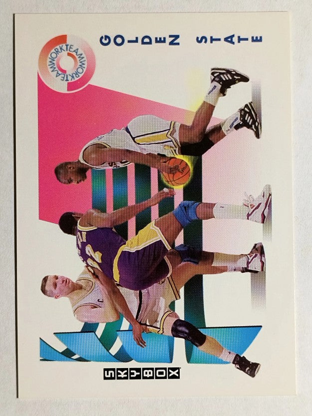 1991-92 SkyBox #467 Tim Hardaway/Chris Mullin TW