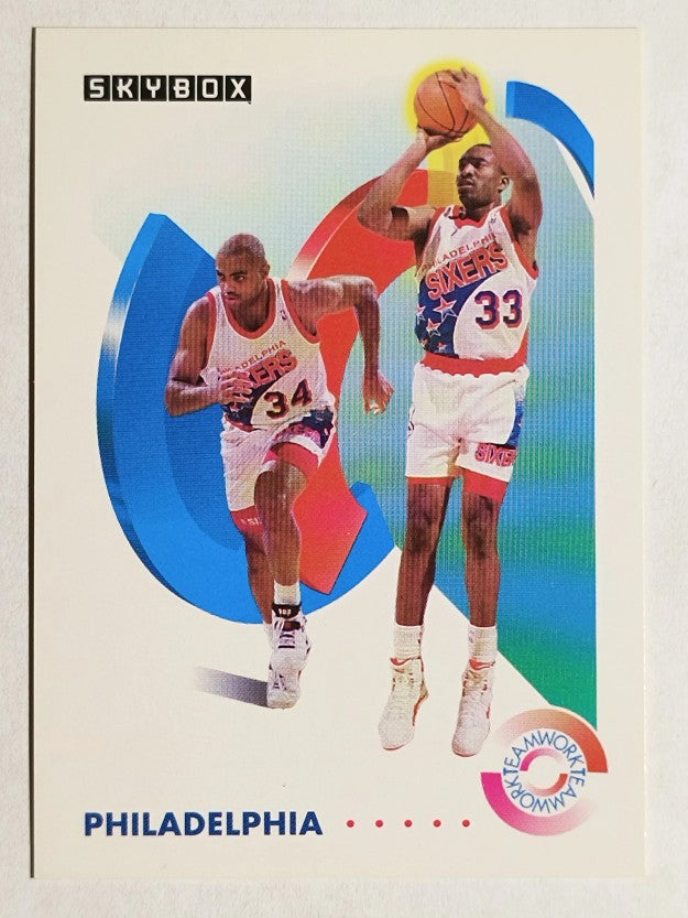 1991-92 SkyBox #478 Charles Barkley/Hersey Hawkins TW