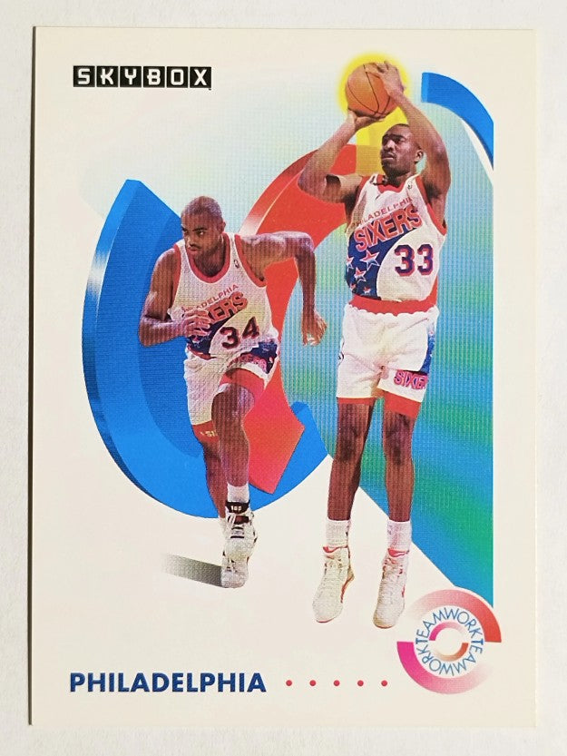 1991-92 SkyBox #478 Charles Barkley/Hersey Hawkins TW