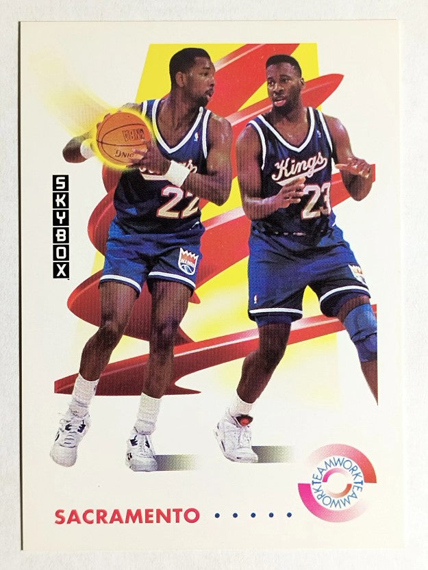 1991-92 SkyBox #481 Lionel Simmons/Wayman Tisdale TW