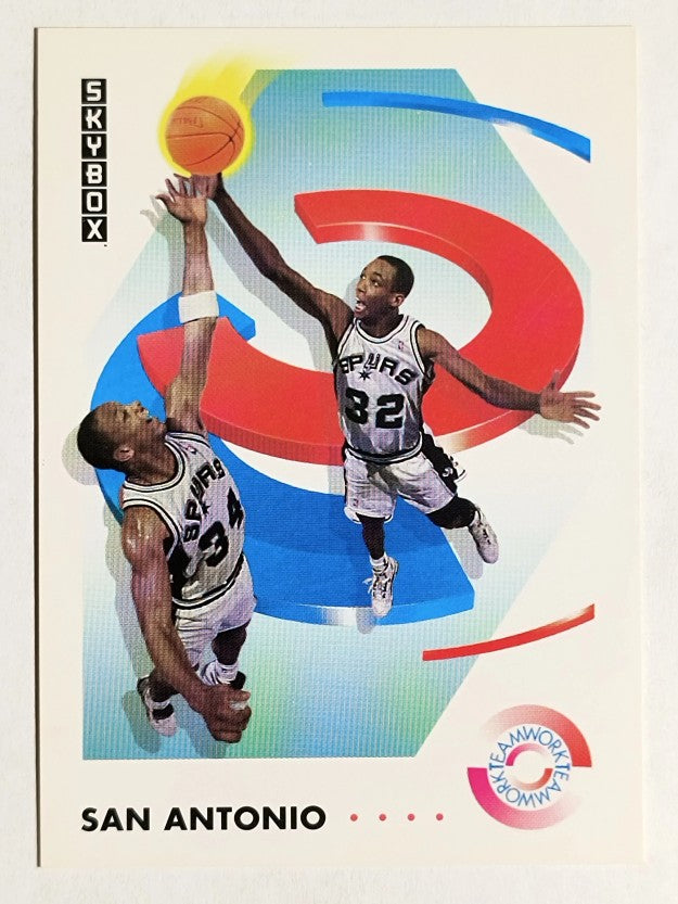 1991-92 SkyBox #482 Terry Cummings/Sean Elliott TW