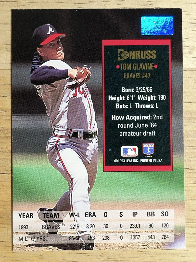 1994 Donruss Special Edition #84 Tom Glavine