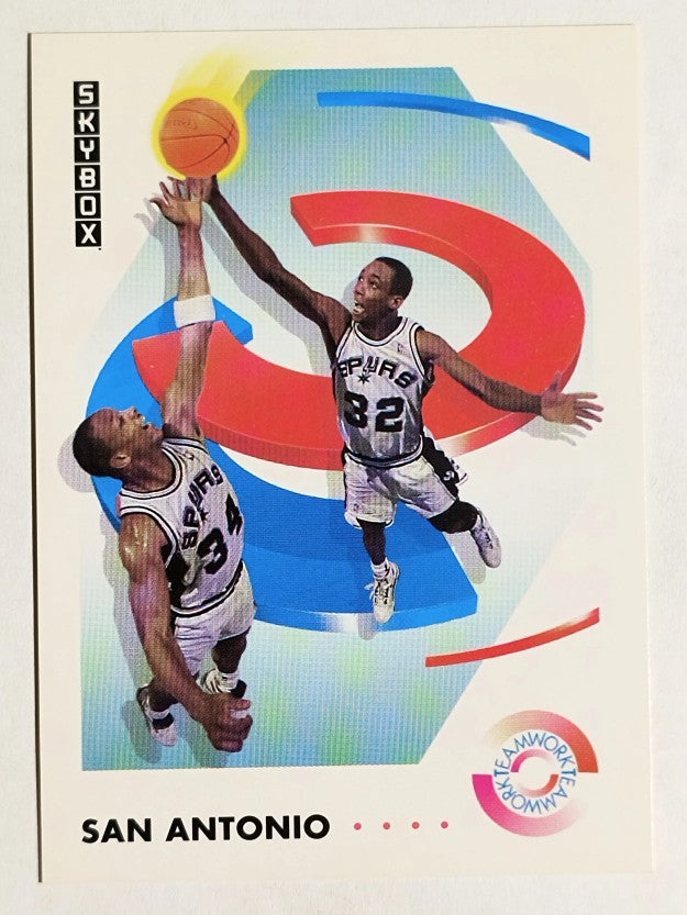 1991-92 SkyBox #482 Terry Cummings/Sean Elliott TW