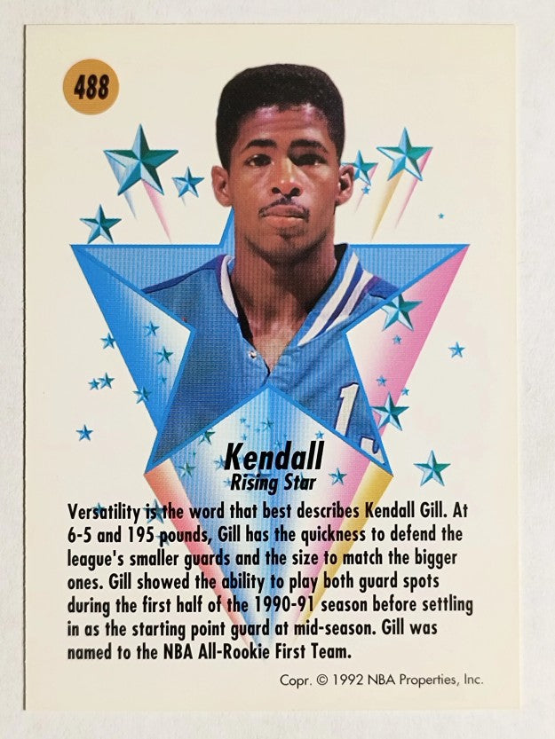 1991-92 SkyBox #488 Kendall Gill RS