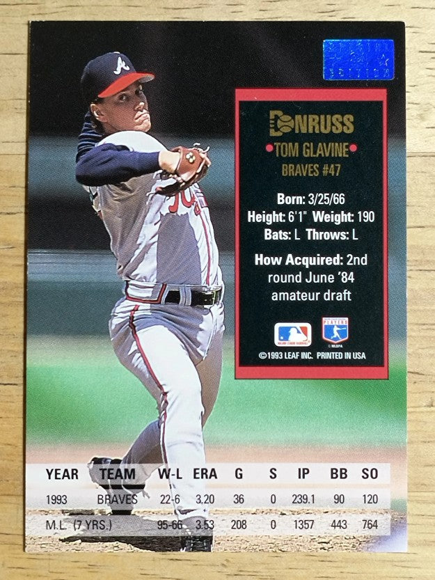 1994 Donruss Special Edition #84 Tom Glavine
