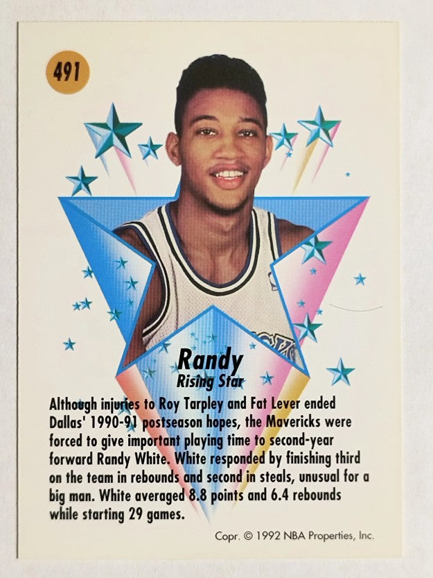 1991-92 SkyBox #491 Randy White RS