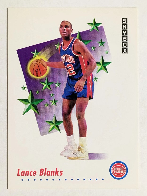 1991-92 SkyBox #493 Lance Blanks RS