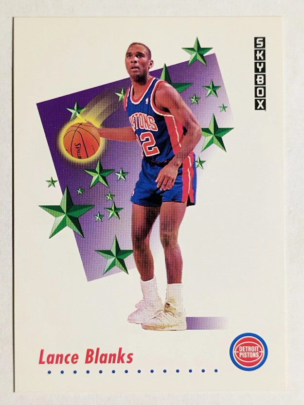 1991-92 SkyBox #493 Lance Blanks RS