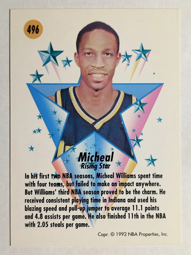 1991-92 SkyBox #496 Micheal Williams RS