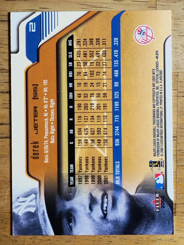 2002 Flair #2 Derek Jeter