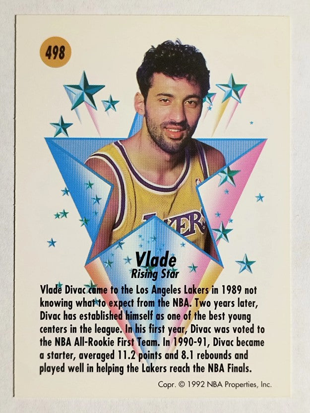 1991-92 SkyBox #498 Vlade Divac RS