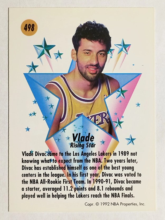 1991-92 SkyBox #498 Vlade Divac RS
