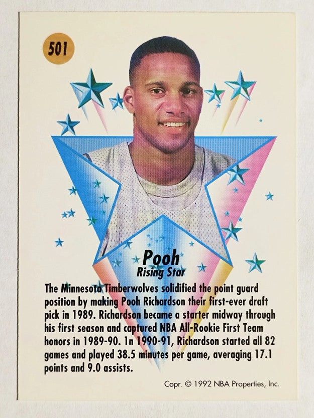 1991-92 SkyBox #501 Pooh Richardson RS