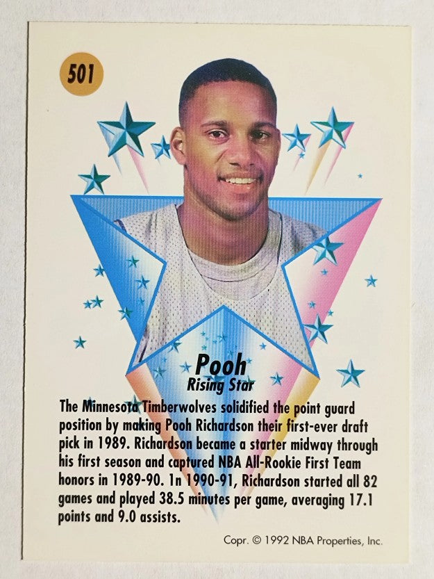 1991-92 SkyBox #501 Pooh Richardson RS