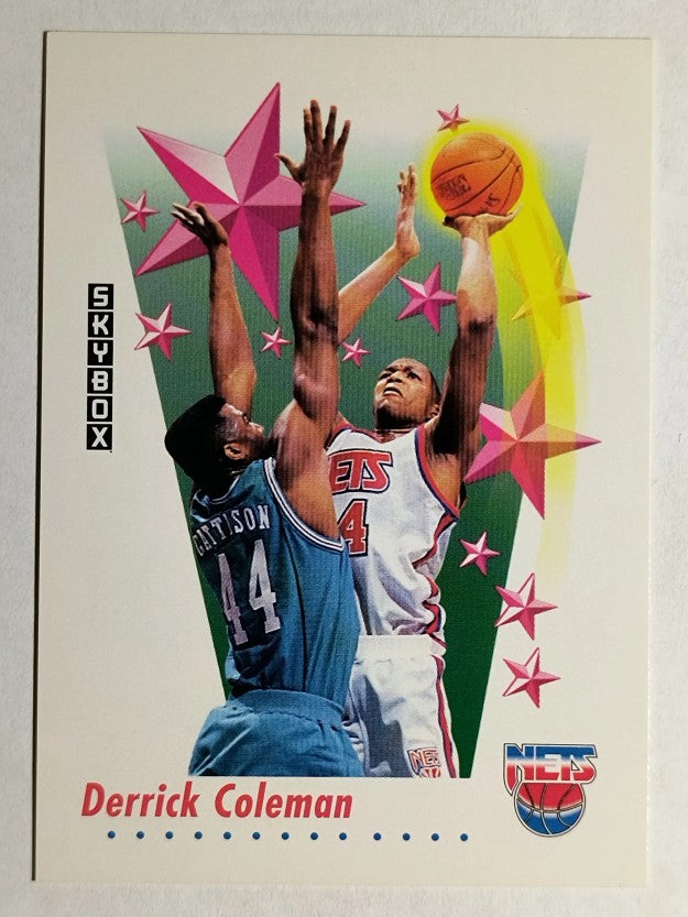 1991-92 SkyBox #502 Derrick Coleman RS