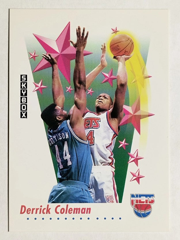 1991-92 SkyBox #502 Derrick Coleman RS