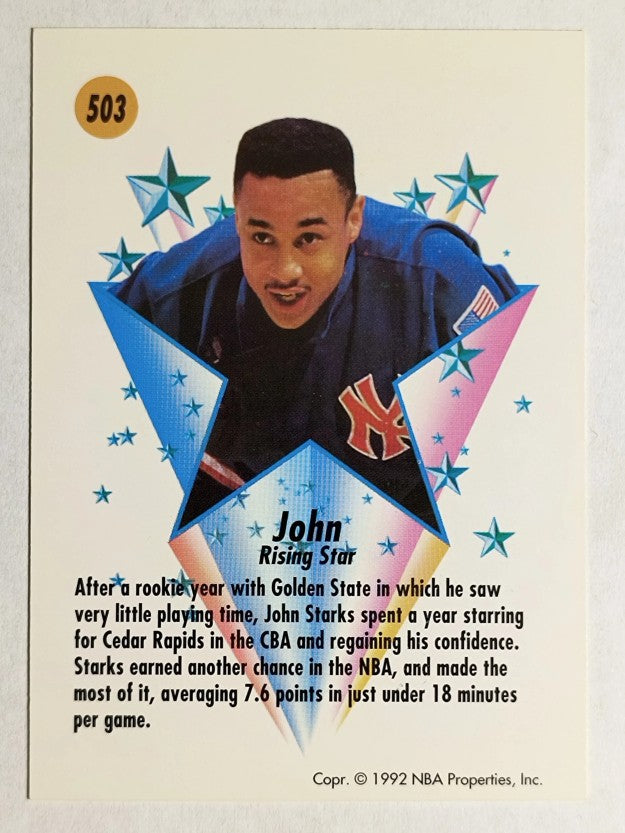 1991-92 SkyBox #503 John Starks RS
