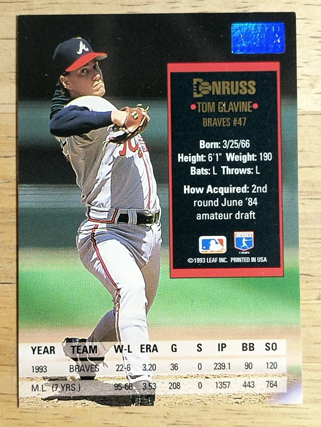 1994 Donruss Special Edition #84 Tom Glavine