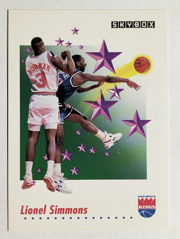 1991-92 SkyBox #508 Lionel Simmons RS