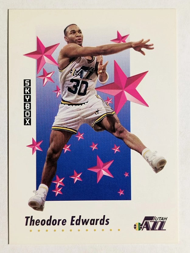 1991-92 SkyBox #511 Blue Edwards RS