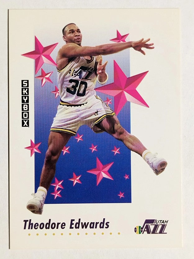 1991-92 SkyBox #511 Blue Edwards RS
