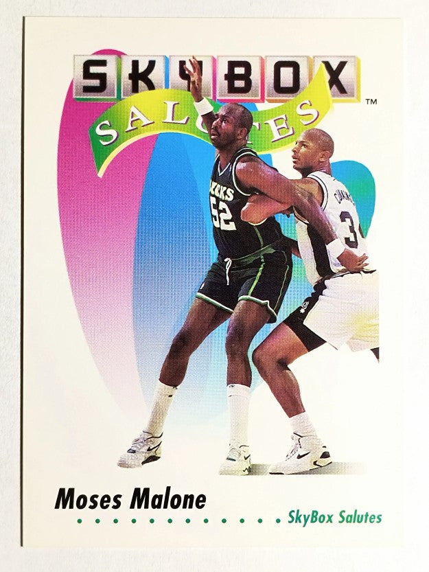 1991-92 SkyBox #574 Moses Malone SAL
