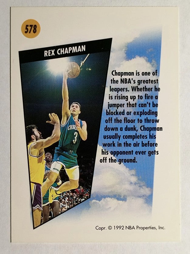 1991-92 SkyBox #578 Rex Chapman SM
