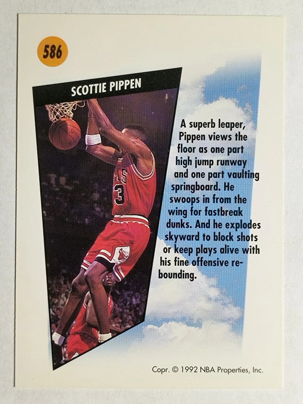 1991-92 SkyBox #586 Scottie Pippen SM