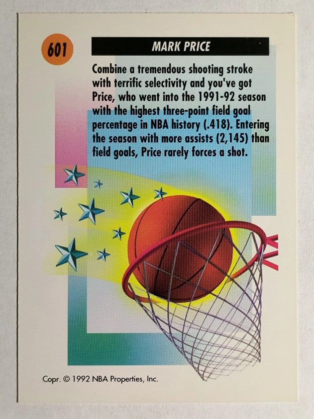 1991-92 SkyBox #601 Mark Price SS