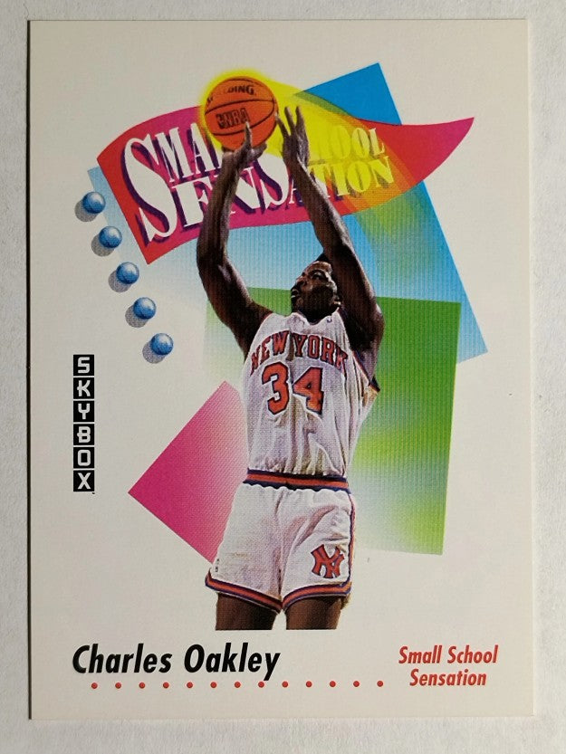 1991-92 SkyBox #605 Charles Oakley SMALL