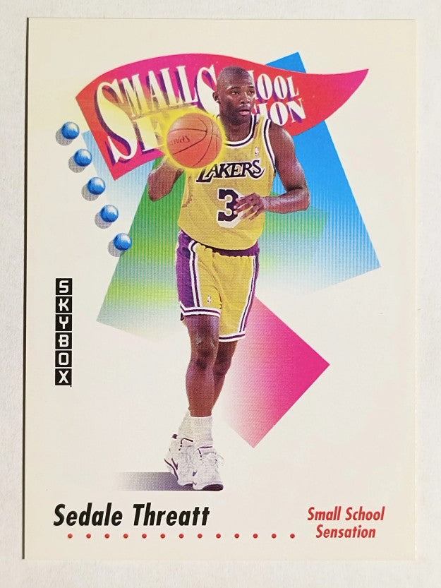 1991-92 SkyBox #609 Sedale Threatt SMALL