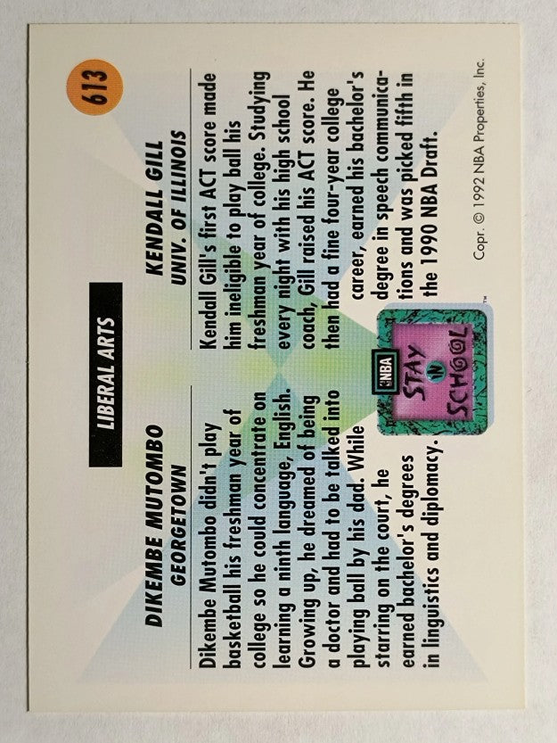 1991-92 SkyBox #613 Liberal Arts