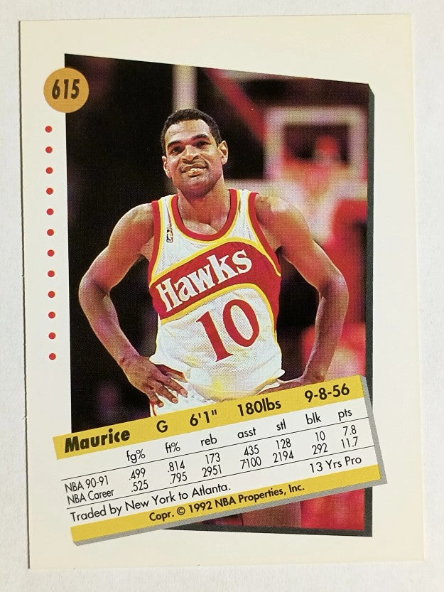 1991-92 SkyBox #615 Maurice Cheeks