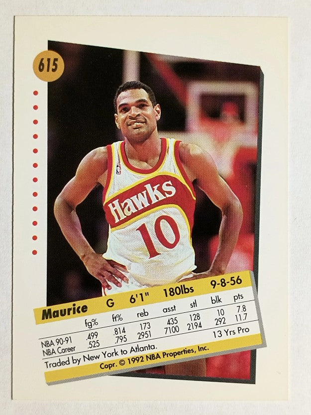 1991-92 SkyBox #615 Maurice Cheeks
