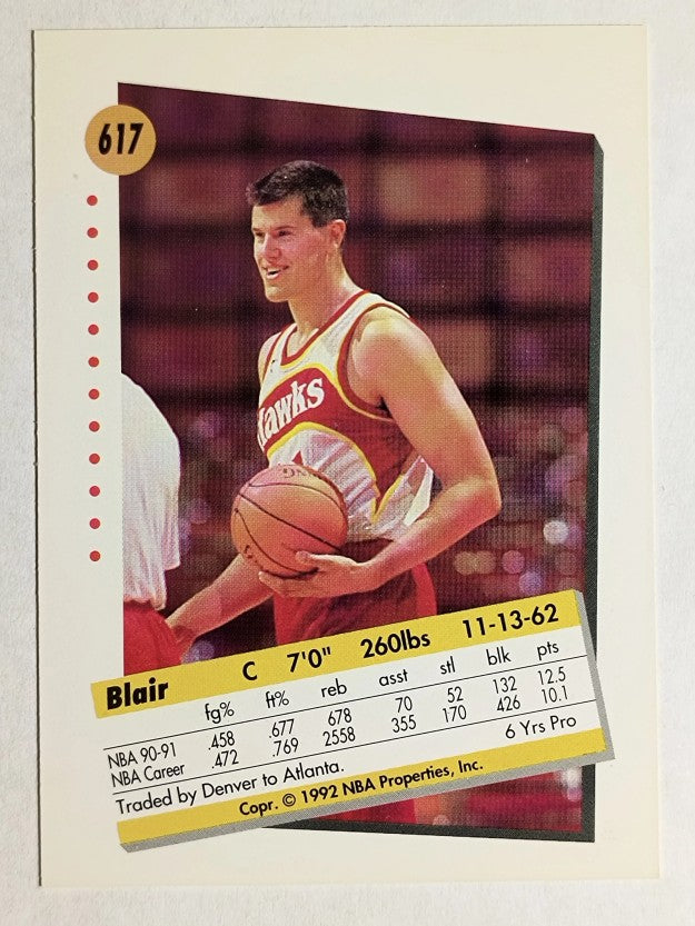 1991-92 SkyBox #617 Blair Rasmussen
