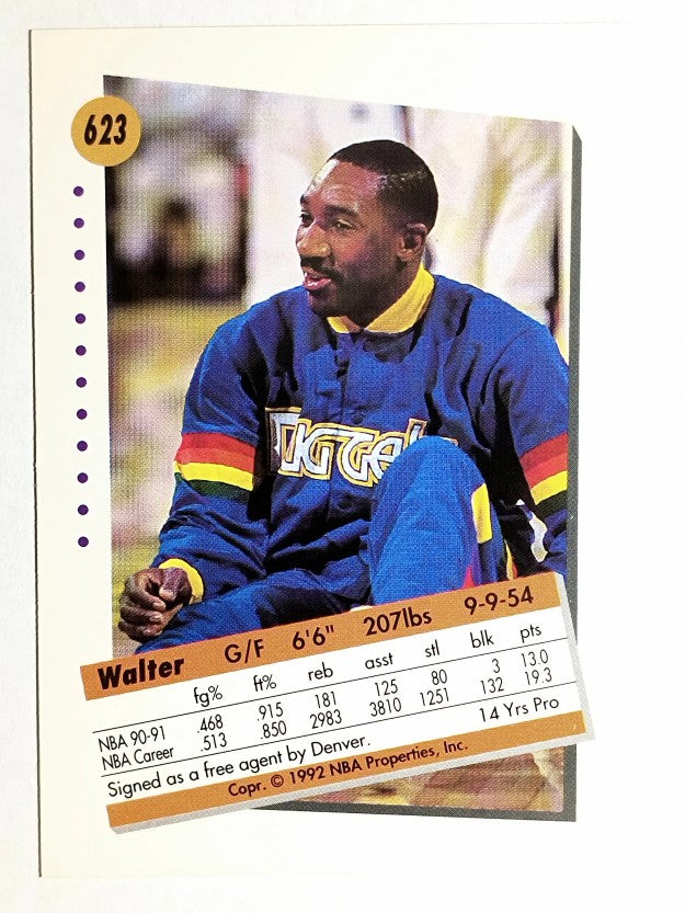 1991-92 SkyBox #623 Walter Davis