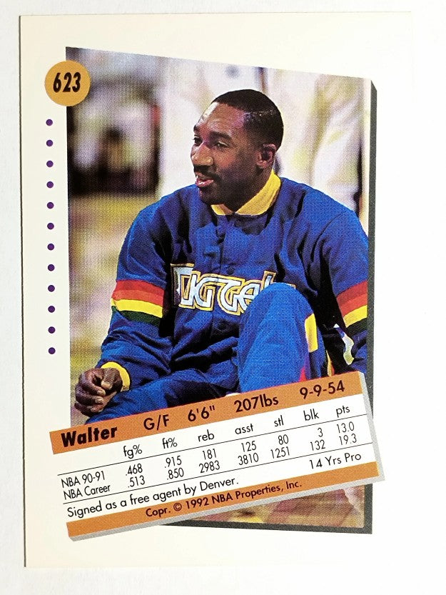 1991-92 SkyBox #623 Walter Davis