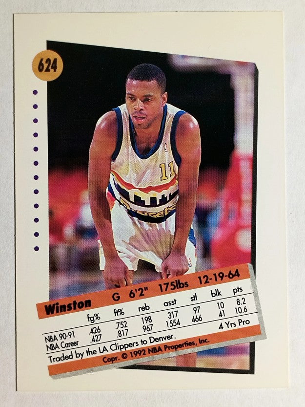 1991-92 SkyBox #624 Winston Garland