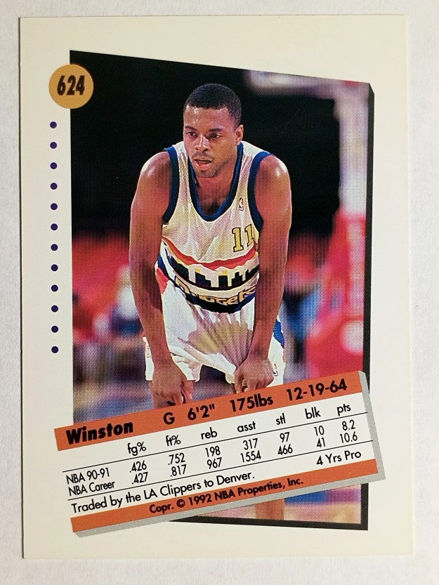 1991-92 SkyBox #624 Winston Garland