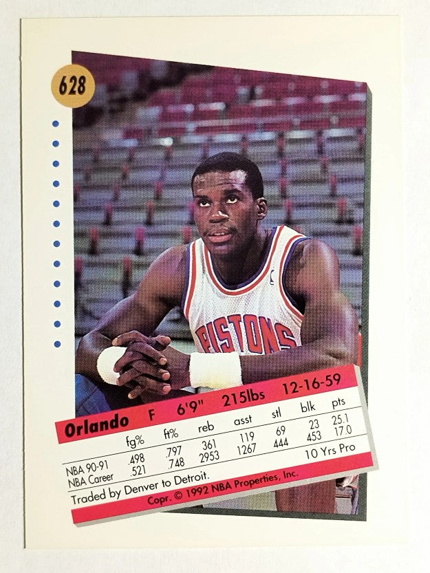 1991-92 SkyBox #628 Orlando Woolridge